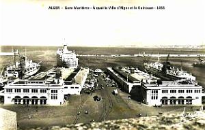 Alger - Gare Maritime - A  Quai le Ville d'Alger et le Kairouan - 1955